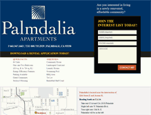 Tablet Screenshot of palmdalia.com